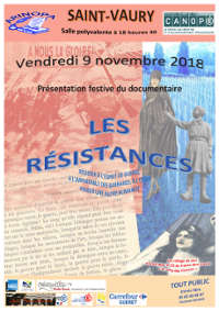 20181109 Saint-Vaury: documentaire "LES RESISTANCES"