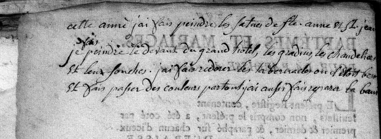 Travaux à l'église  Année 1788 Lépaud, Creuse, France
