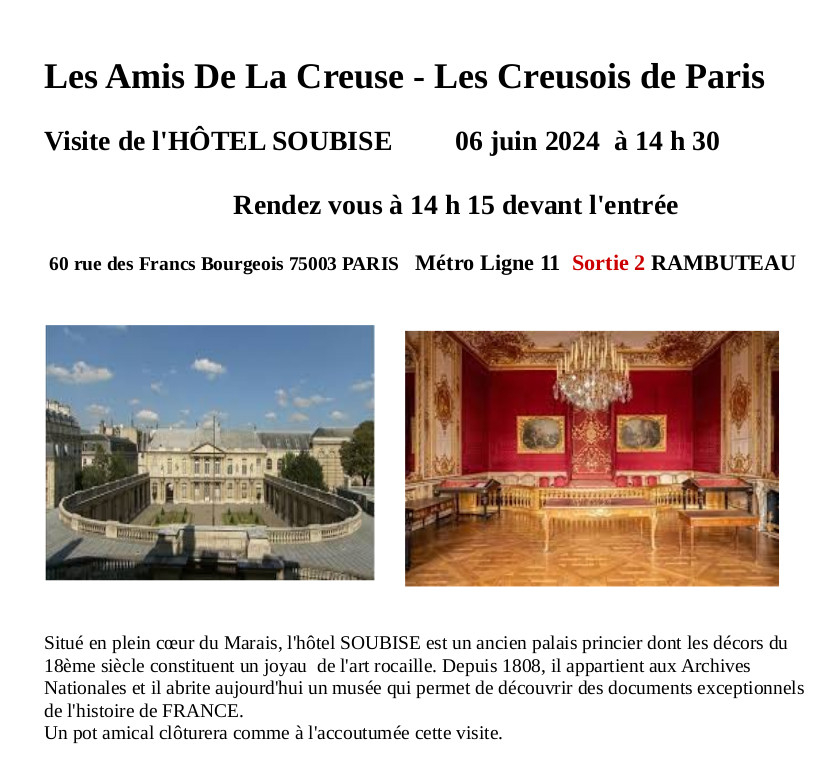 ENCART HOTEL DE SOUBISE 6 juin 2024